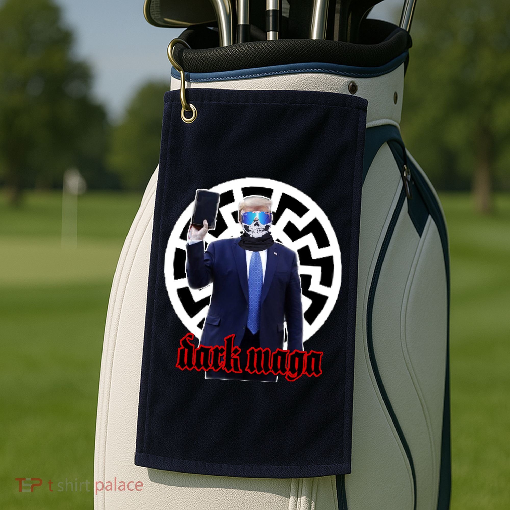 Dark Maga Donald Trump 2024 Golf Towel