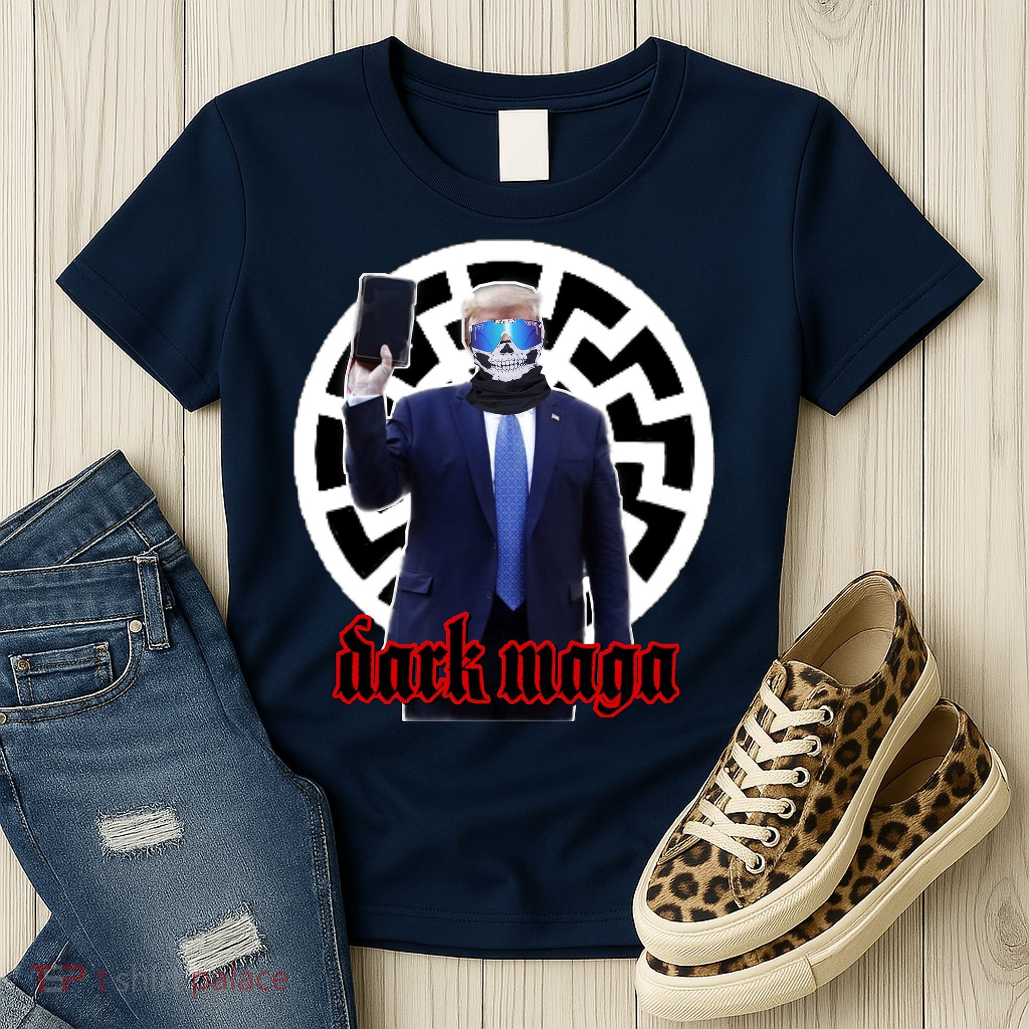 Dark Maga Donald Trump 2024 Women's T-Shirt