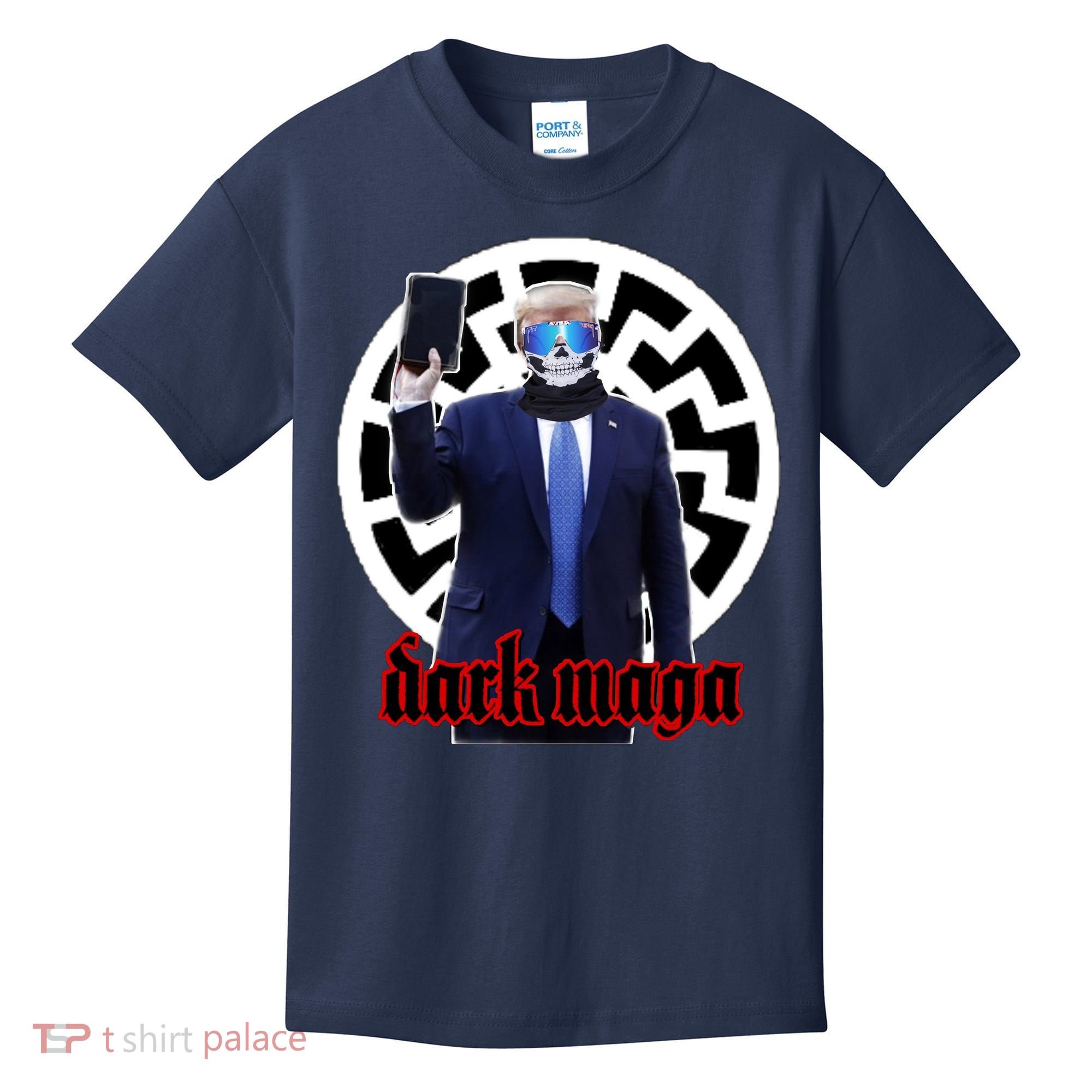 Dark Maga Donald Trump 2024 Kids T-Shirt
