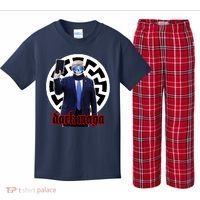 Dark Maga Donald Trump 2024 Kids Plaid Pajama Set thumb 0