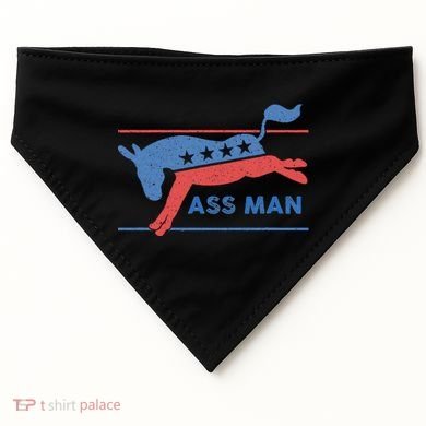 Democrat Merchandise Democratic Donkey Assman Ass Man USA-Made Doggie Bandana