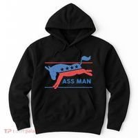 Democrat Merchandise Democratic Donkey Assman Ass Man Hoodie thumb 0