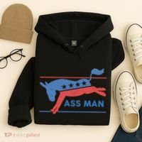 Democrat Merchandise Democratic Donkey Assman Ass Man Hoodie thumb 4