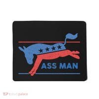 Democrat Merchandise Democratic Donkey Assman Ass Man Mousepad thumb 0