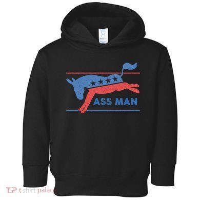 Democrat Merchandise Democratic Donkey Assman Ass Man Toddler Hoodie
