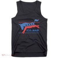 Democrat Merchandise Democratic Donkey Assman Ass Man Tank Top thumb 0
