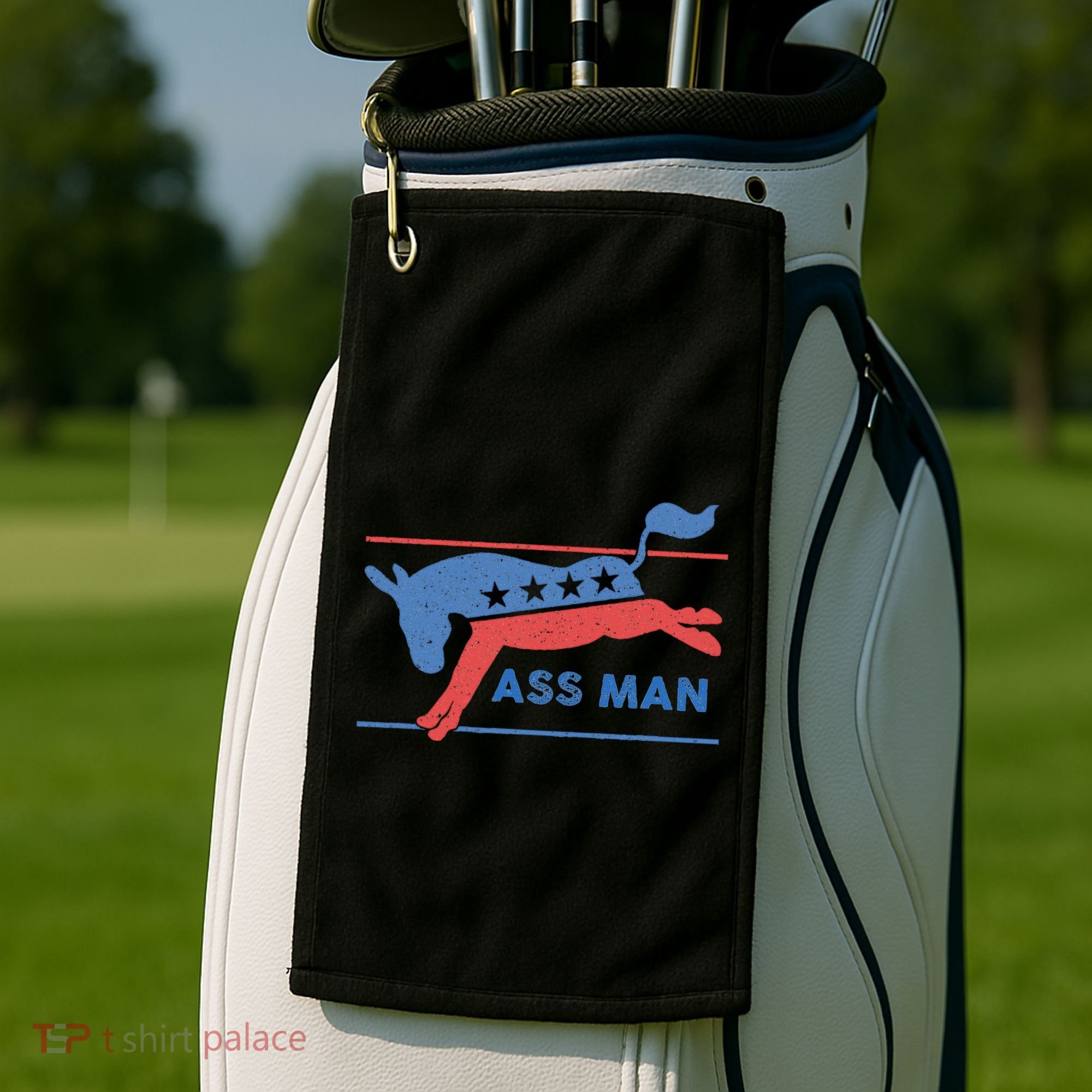 Democrat Merchandise Democratic Donkey Assman Ass Man Golf Towel
