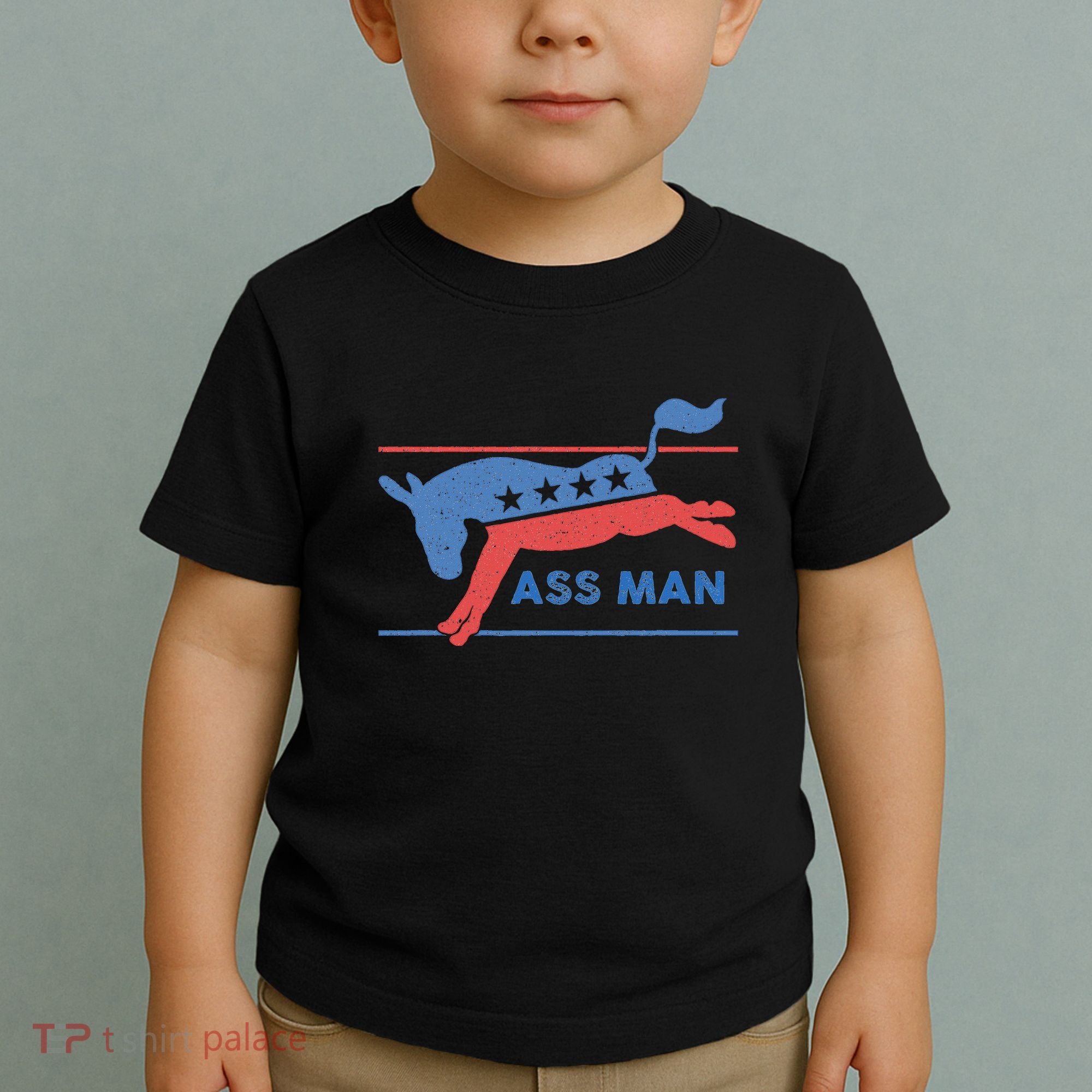 Democrat Merchandise Democratic Donkey Assman Ass Man Toddler T-Shirt