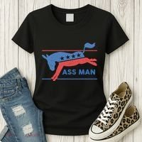 Democrat Merchandise Democratic Donkey Assman Ass Man Women's T-Shirt thumb 3