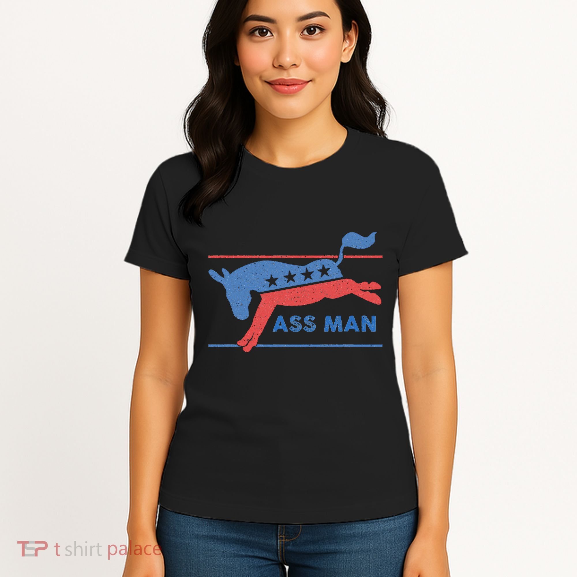 Democrat Merchandise Democratic Donkey Assman Ass Man Women's T-Shirt