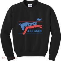 Democrat Merchandise Democratic Donkey Assman Ass Man Kids Sweatshirt thumb 0
