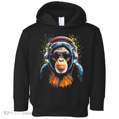 Dj Monkey Toddler Hoodie