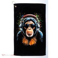 Dj Monkey Golf Towel thumb 0