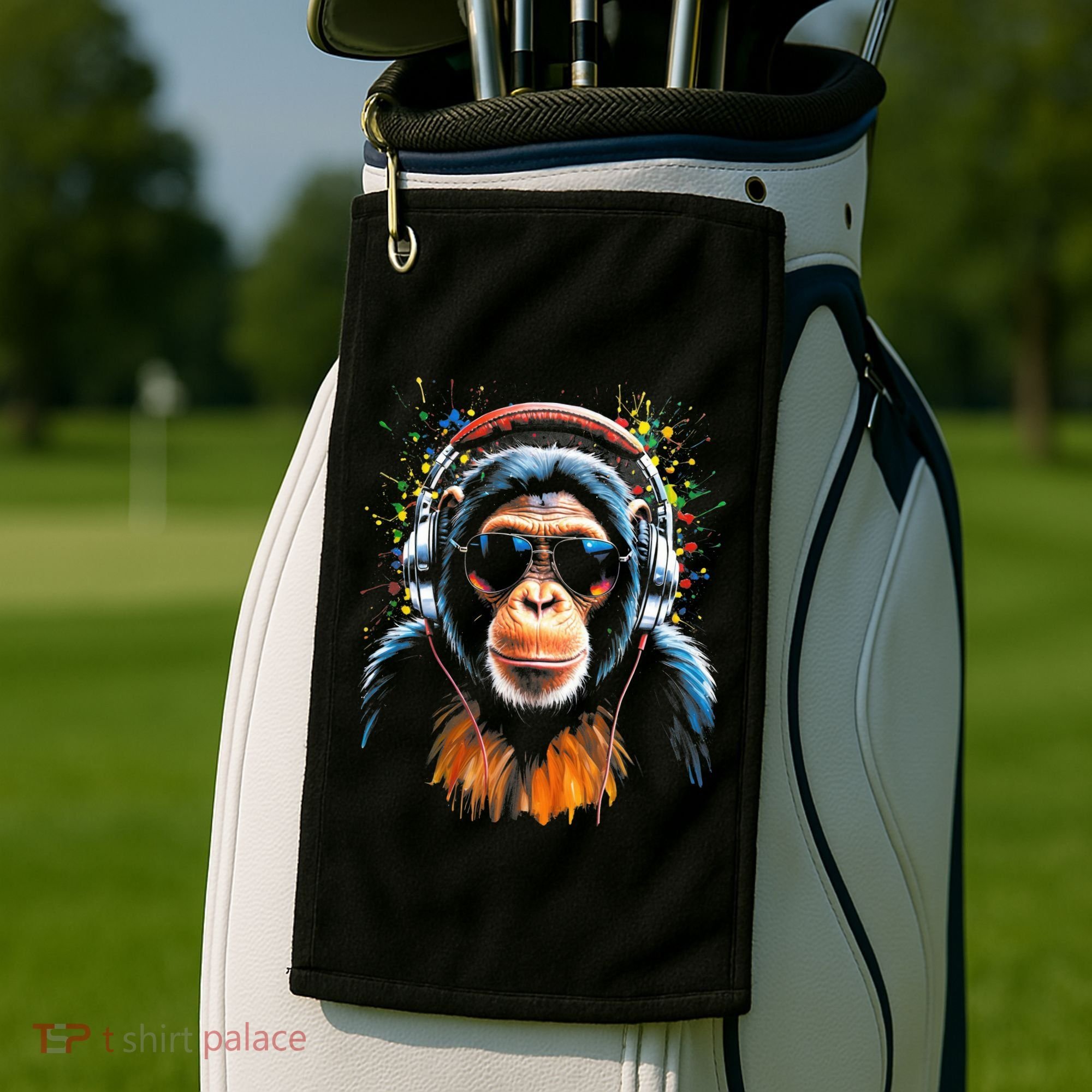 Dj Monkey Golf Towel