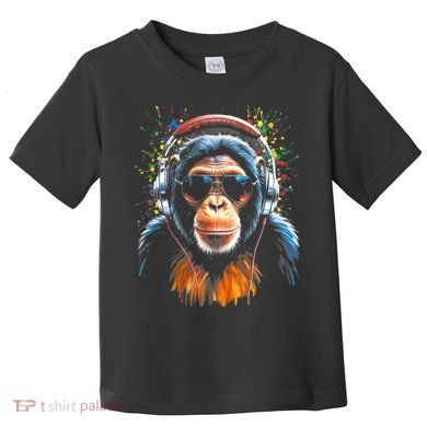 Dj Monkey Toddler T-Shirt