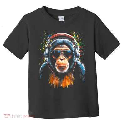 Dj Monkey Toddler T-Shirt