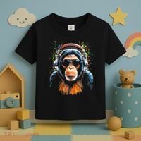 Dj Monkey Toddler T-Shirt thumb 3