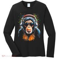 Dj Monkey Women's Long Sleeve Shirt thumb 0