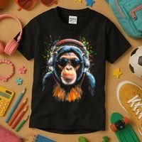 Dj Monkey Kids T-Shirt thumb 3