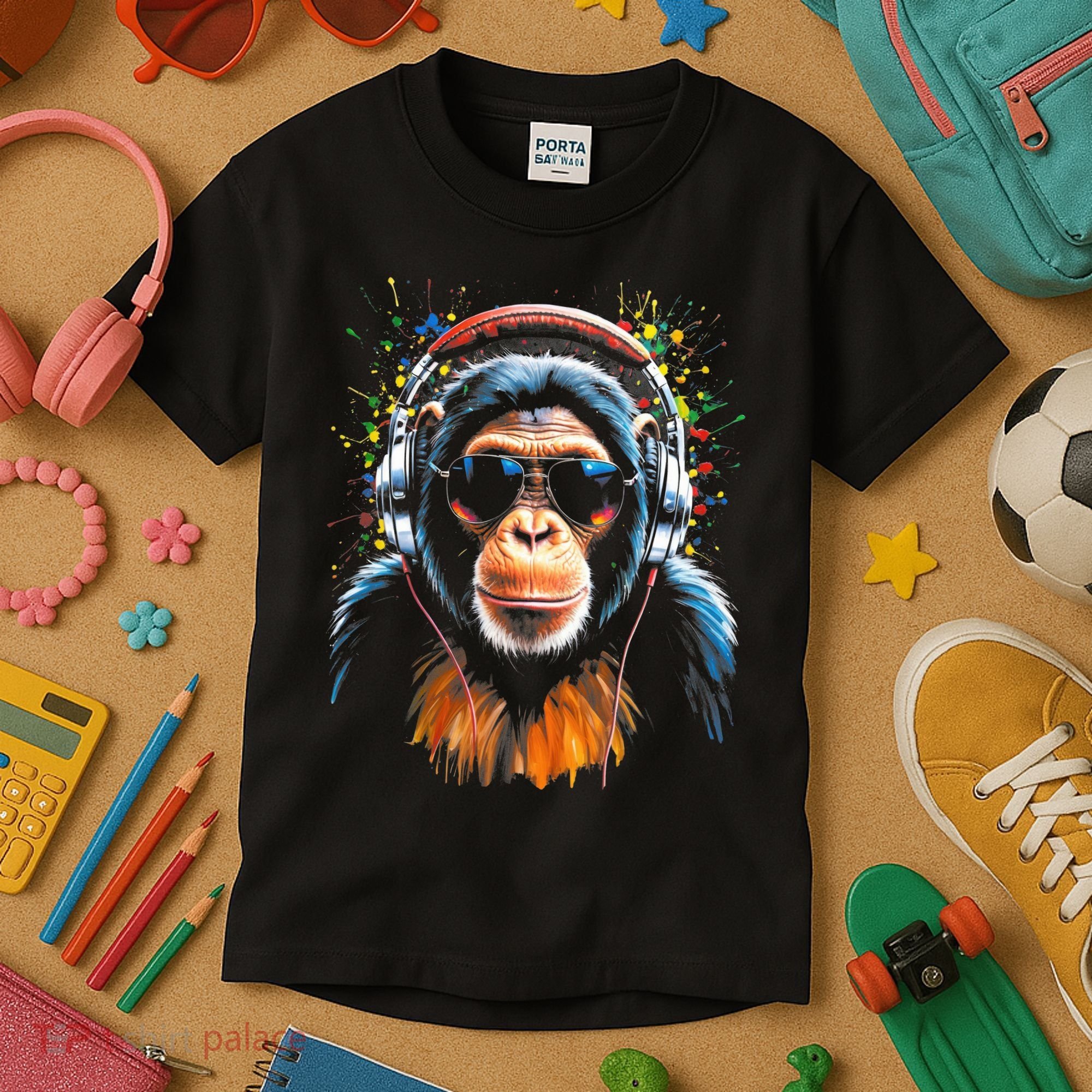 Dj Monkey Kids T-Shirt