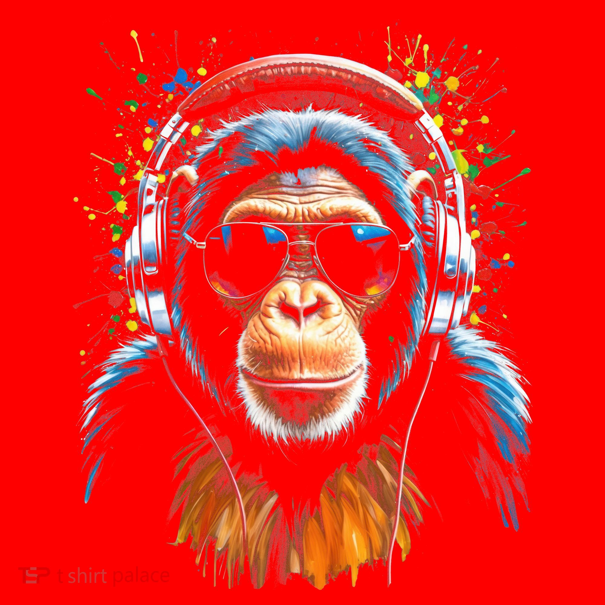 Dj Monkey Santa Hat