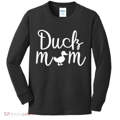 Duck Mom Kids Long Sleeve Shirt