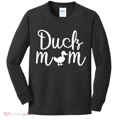 Duck Mom Kids Long Sleeve Shirt