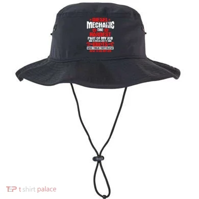Diesel Mechanic Design On Back Bucket Hat