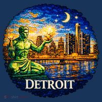 Detroit Mosaic Doggie Tank thumb 4