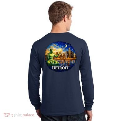 Detroit Mosaic Long Sleeve Shirt back