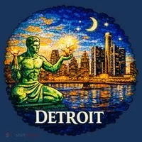 Detroit Mosaic Bucket Hat thumb 4