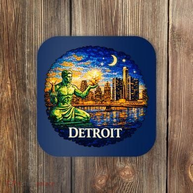 Detroit Mosaic Coaster