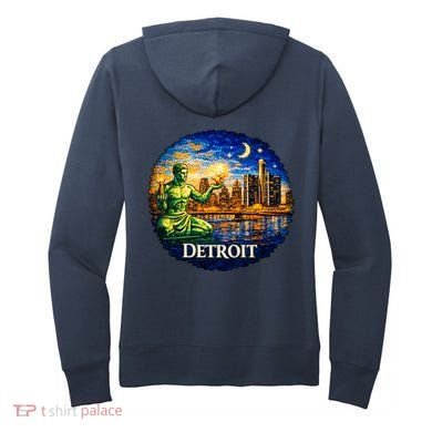 Detroit Mosaic Women's Hoodie back