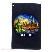 Detroit Mosaic Golf Towel thumb 0