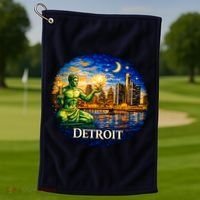 Detroit Mosaic Golf Towel thumb 2
