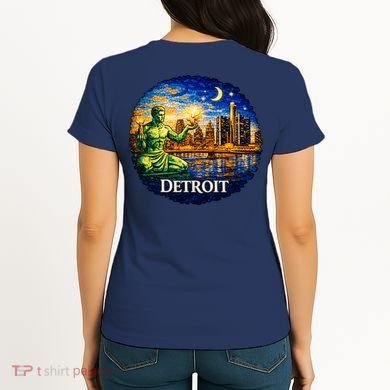 Detroit Mosaic Women's T-Shirt back