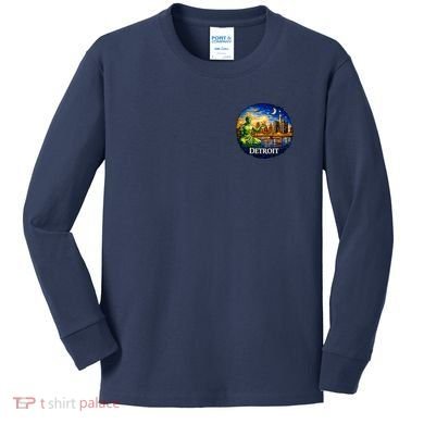 Detroit Mosaic Kids Long Sleeve Shirt