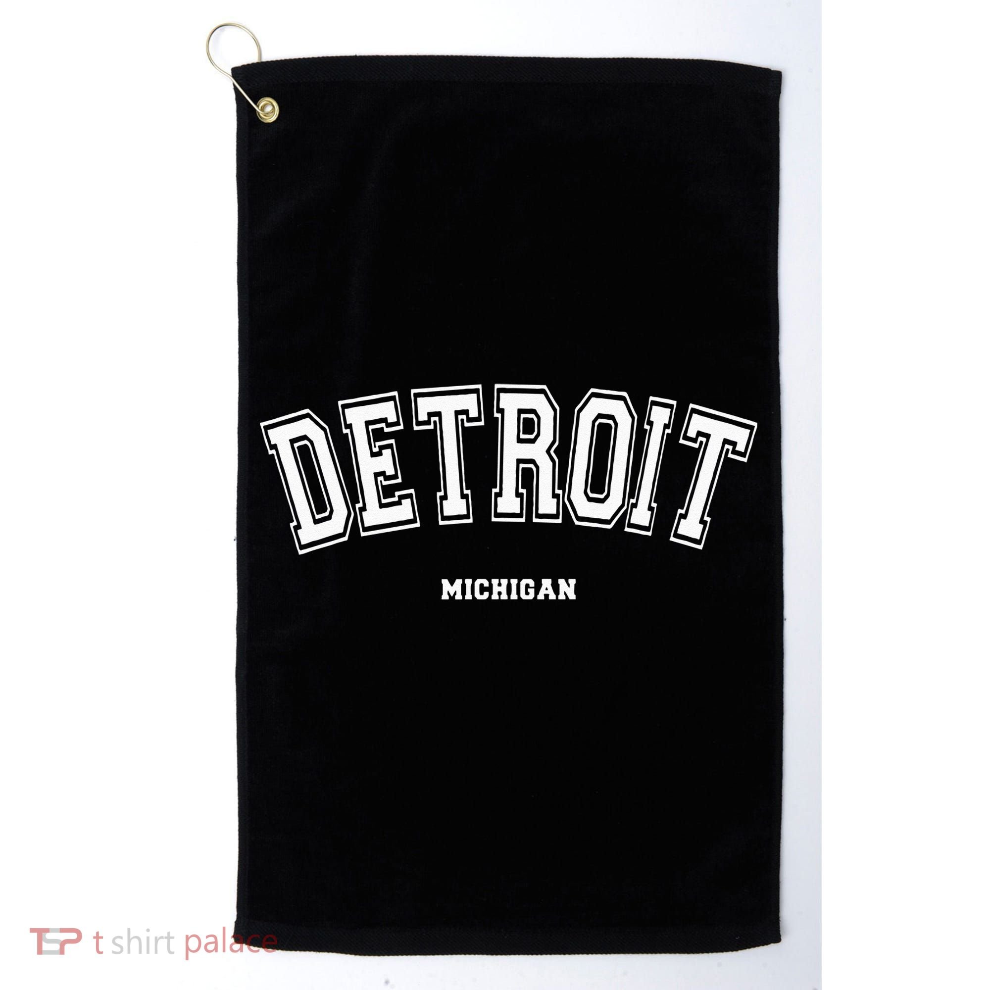 Detroit Michigan Golf Towel