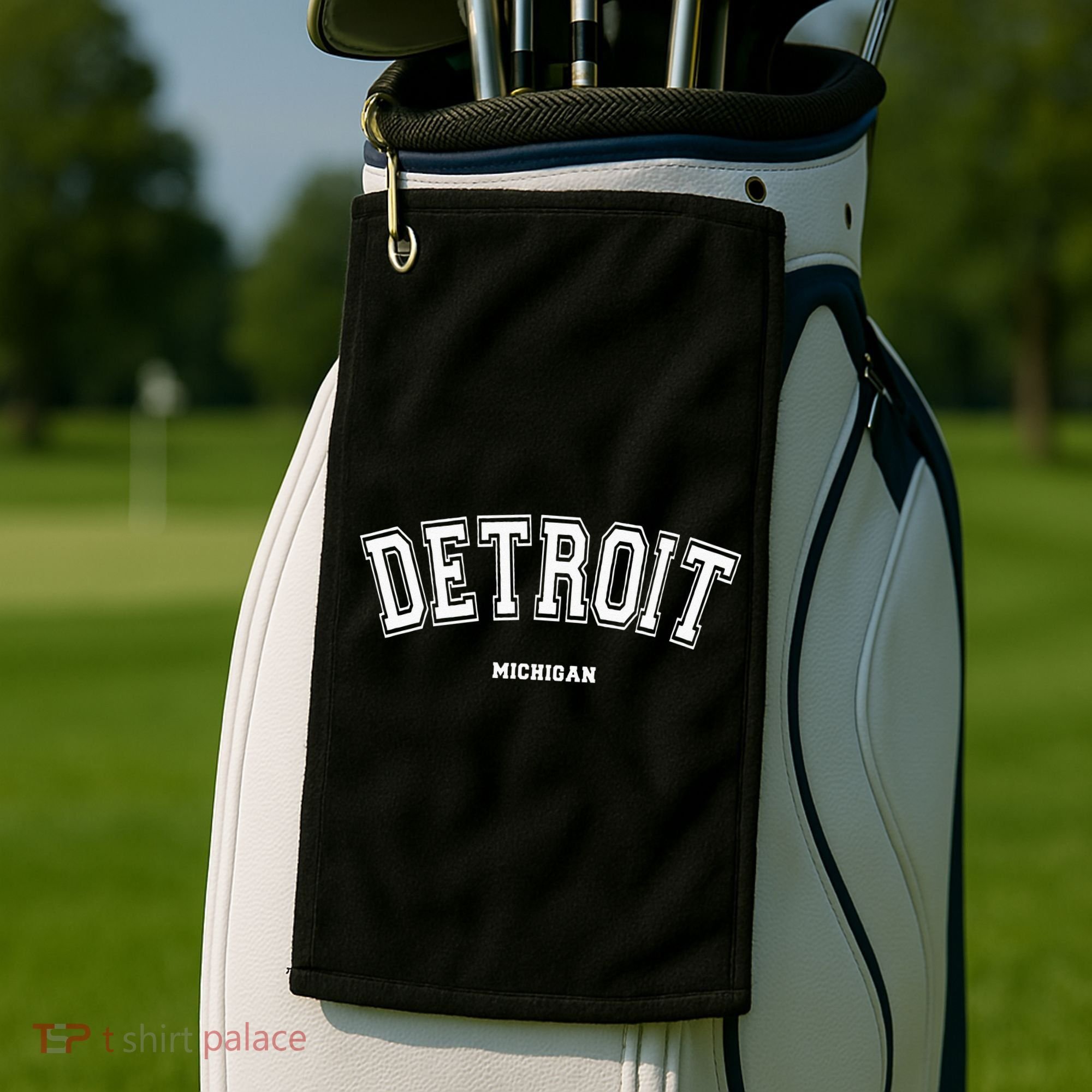 Detroit Michigan Golf Towel