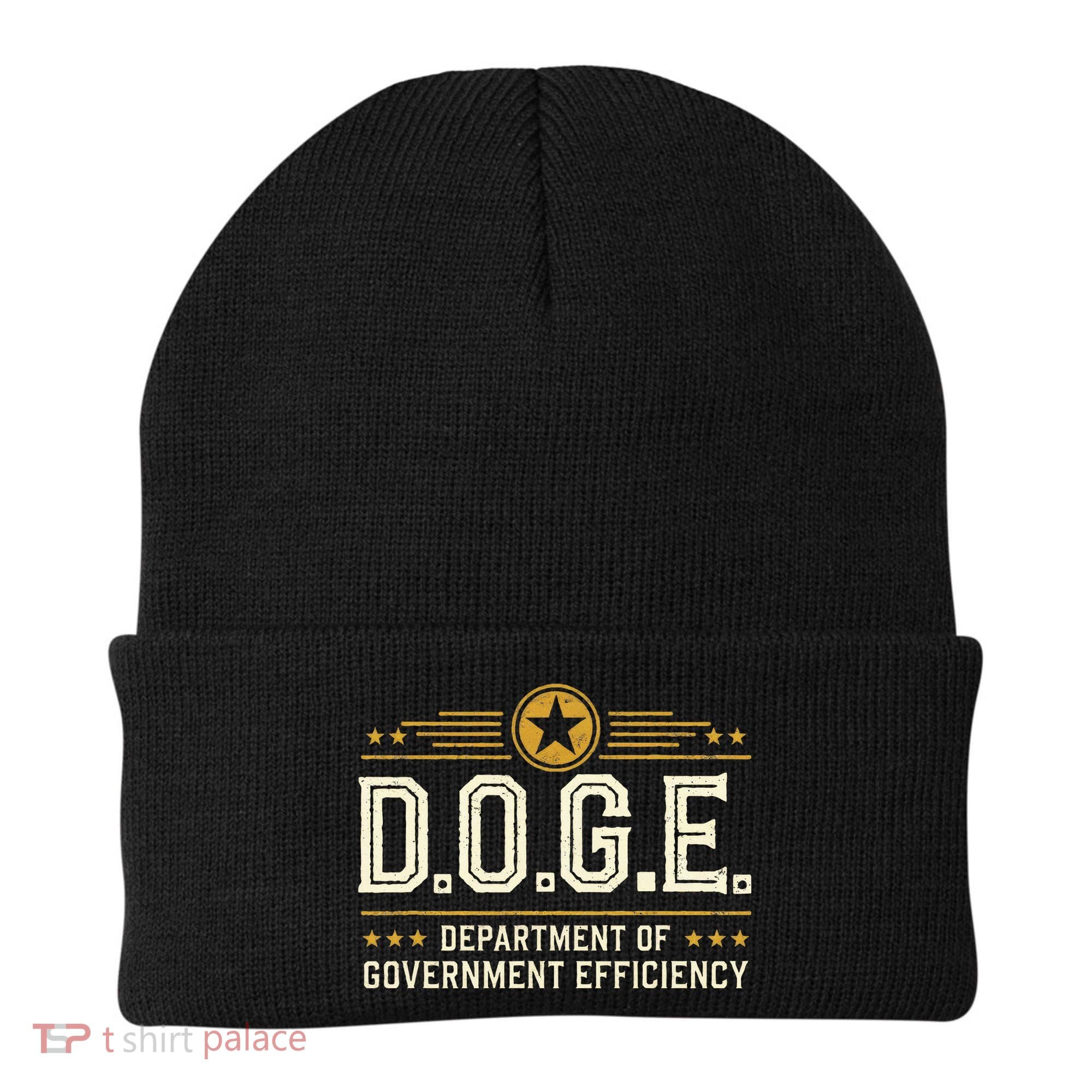 Doge Meme D.O.G.E. Department Of Government Efficiency Beanie
