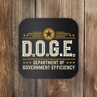 Doge Meme D.O.G.E. Department Of Government Efficiency Coaster thumb 0