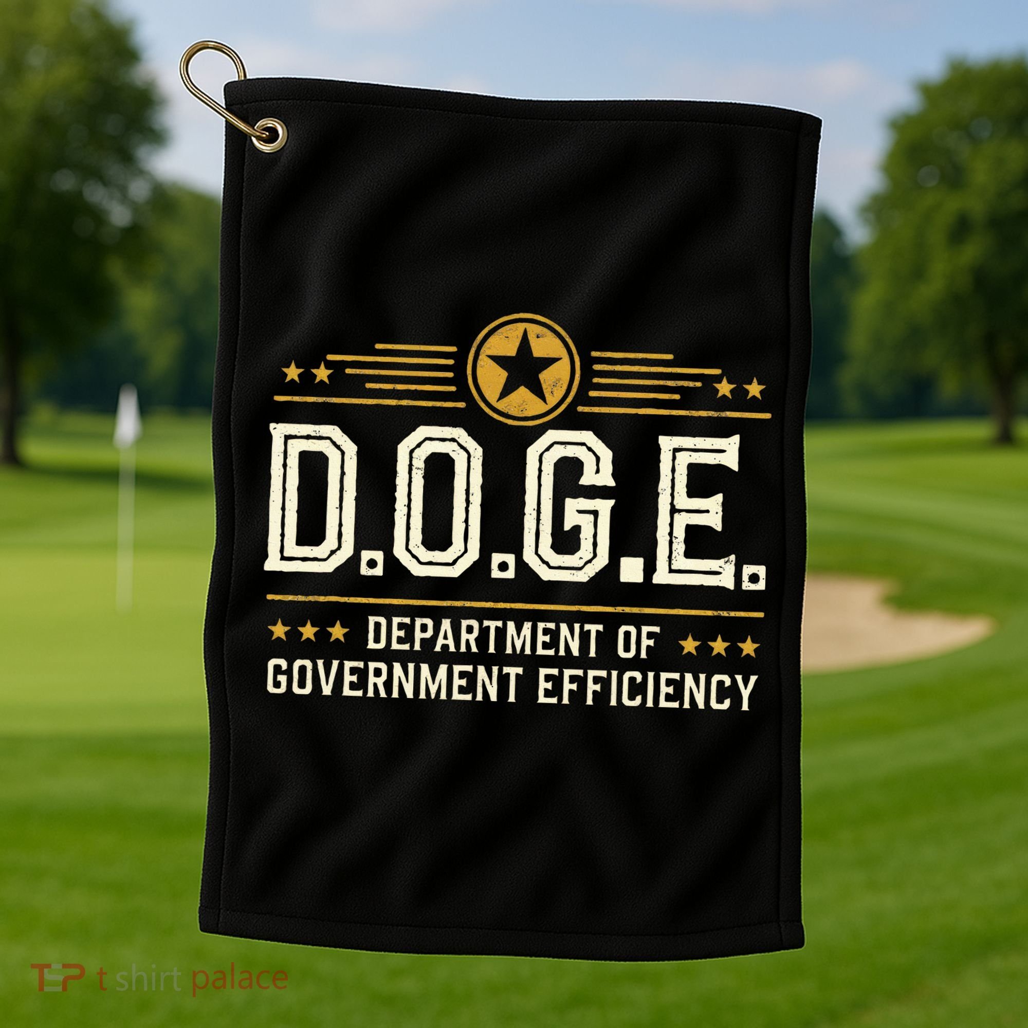 Doge Meme D.O.G.E. Department Of Government Efficiency Golf Towel