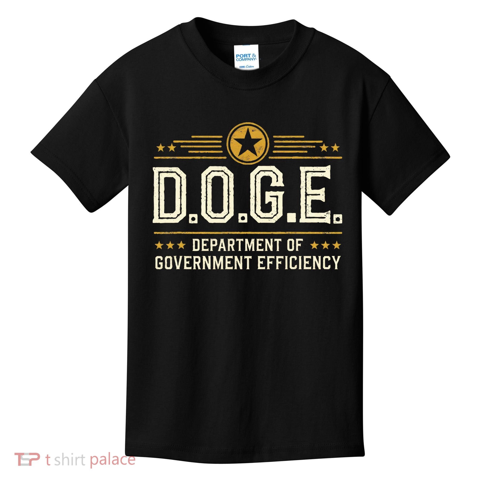 Doge Meme D.O.G.E. Department Of Government Efficiency Kids T-Shirt