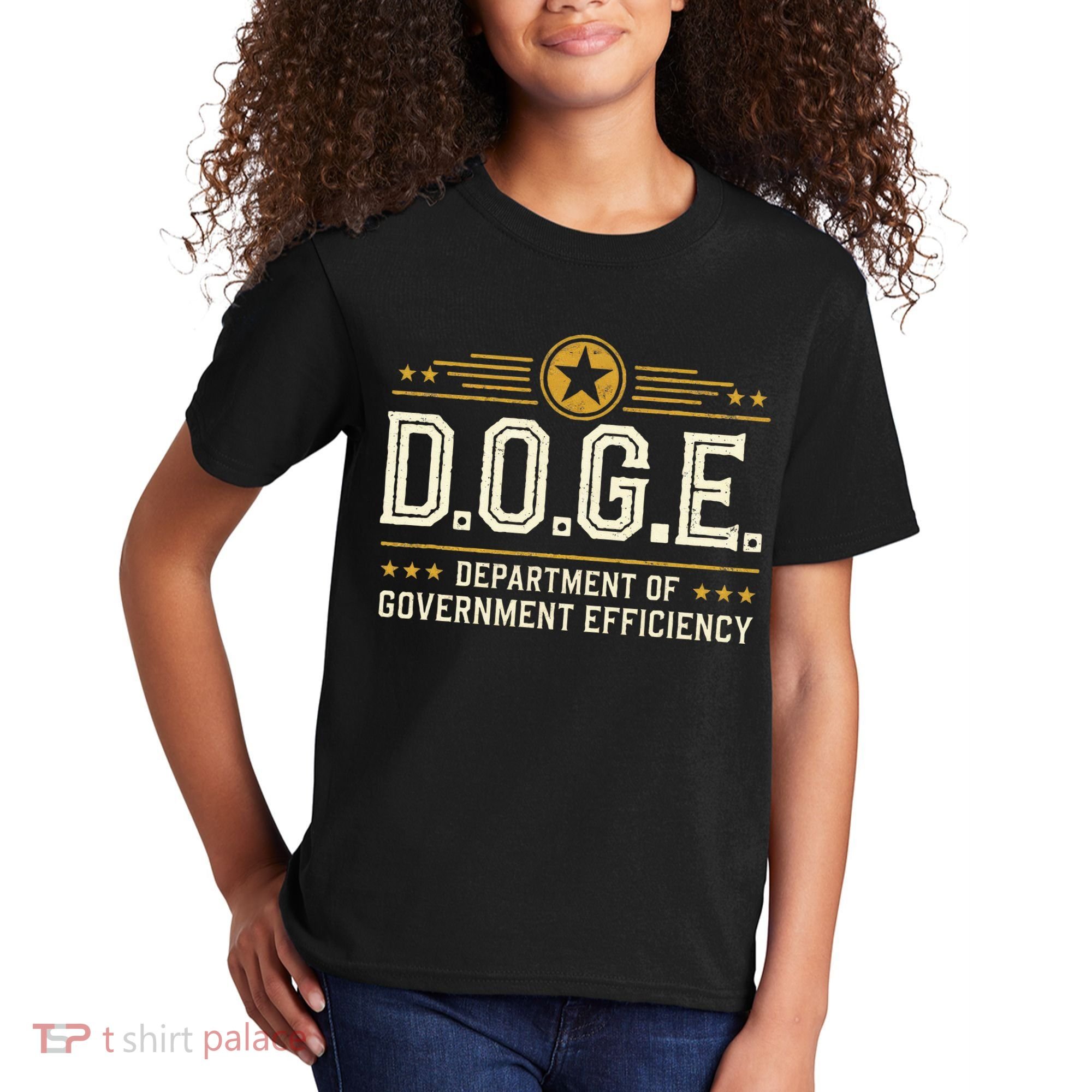 Doge Meme D.O.G.E. Department Of Government Efficiency Kids T-Shirt