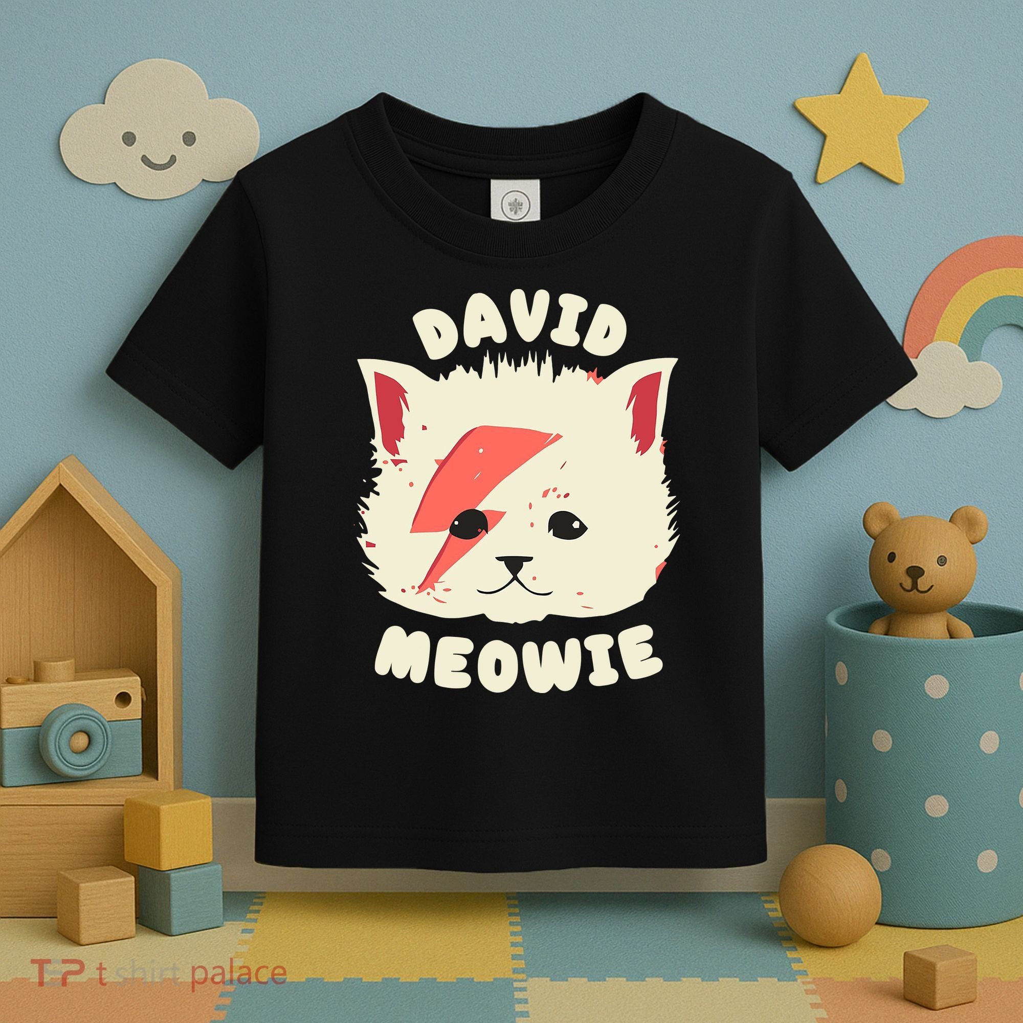 David Meowie Toddler T-Shirt