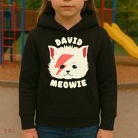 David Meowie Kids Hoodie thumb 3