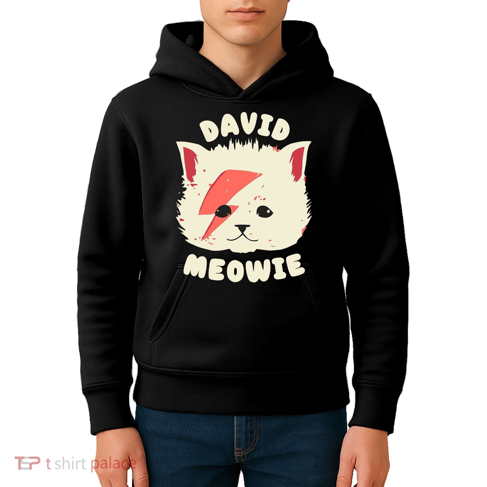 David Meowie Kids Hoodie