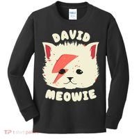David Meowie Kids Long Sleeve Shirt thumb 0