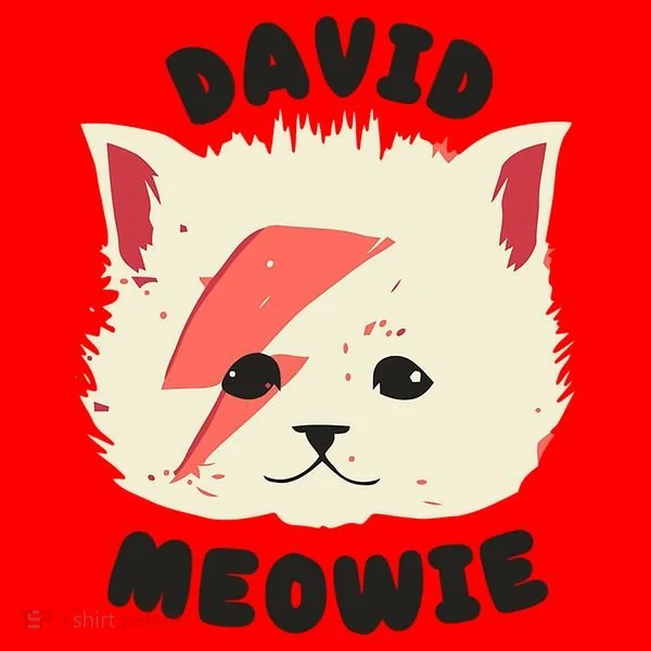 David Meowie Santa Hat