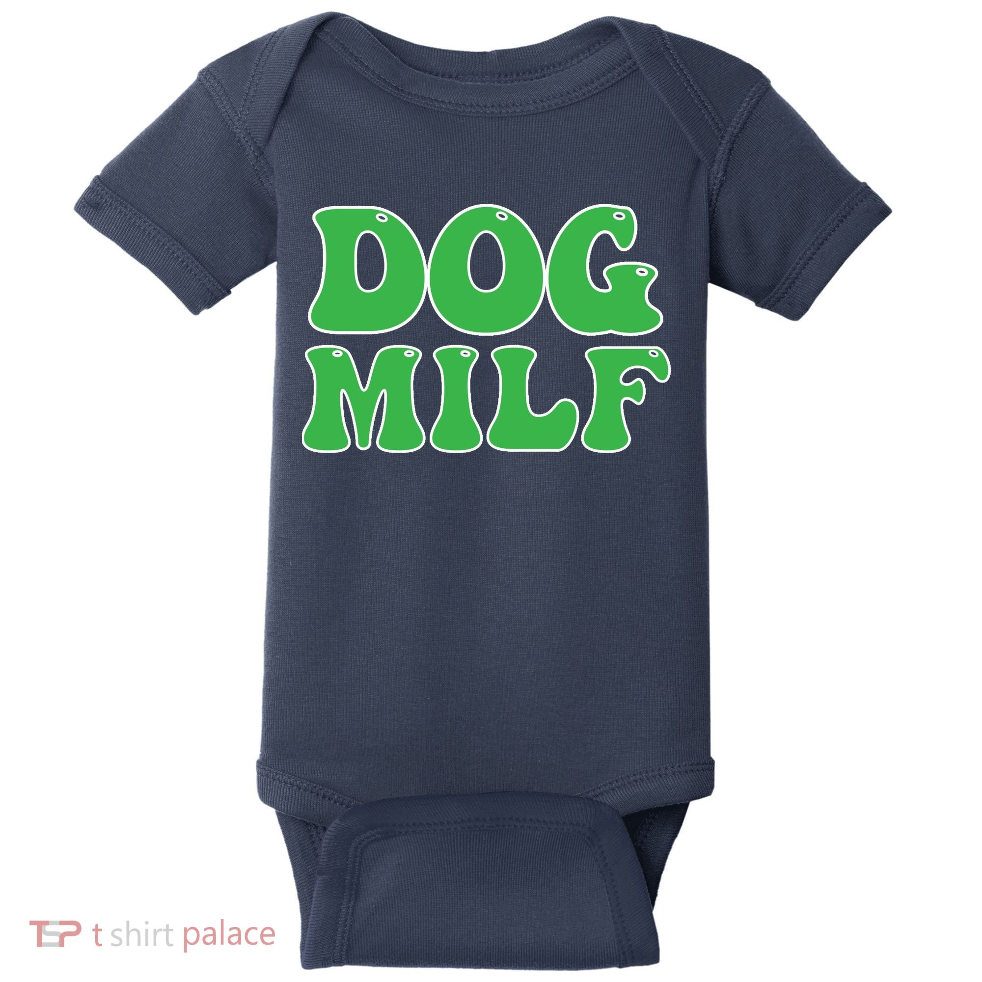 Dog Milf Dog Mom Funny For Wo Baby Bodysuit